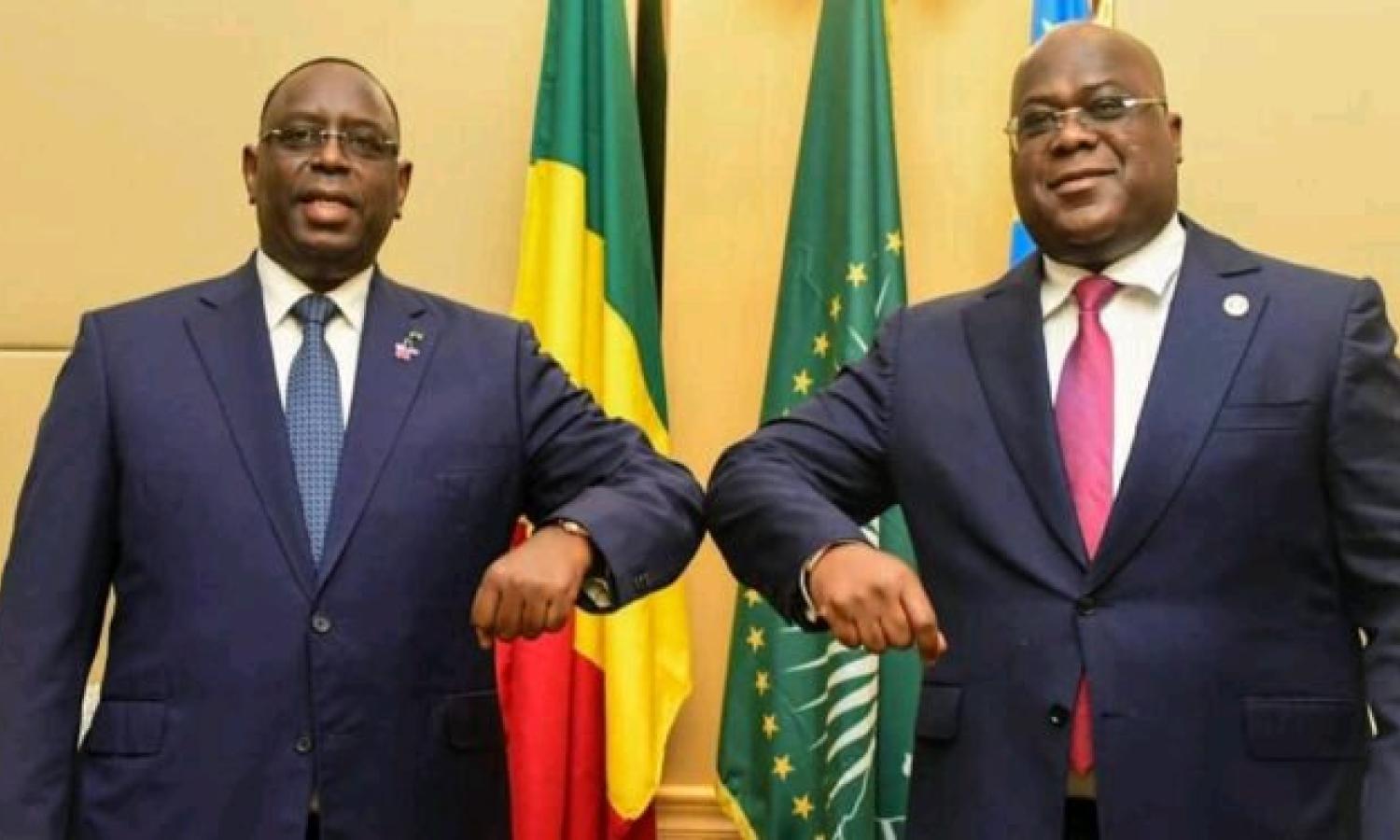 Le président sénégalais Macky et le congolais Félix Tshisekedi 