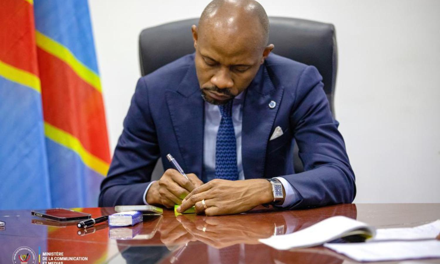 Patrick Muyaya, porte-parole du gouvernement congolais.