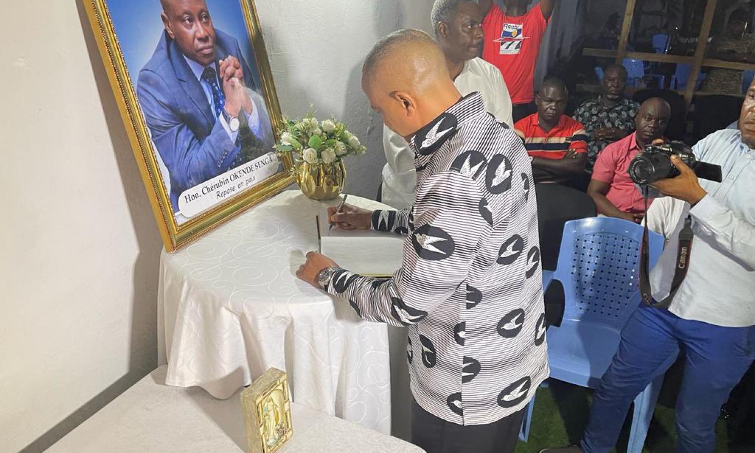 Moïse Katumbi à la résidence de Chérubin Okende Senga