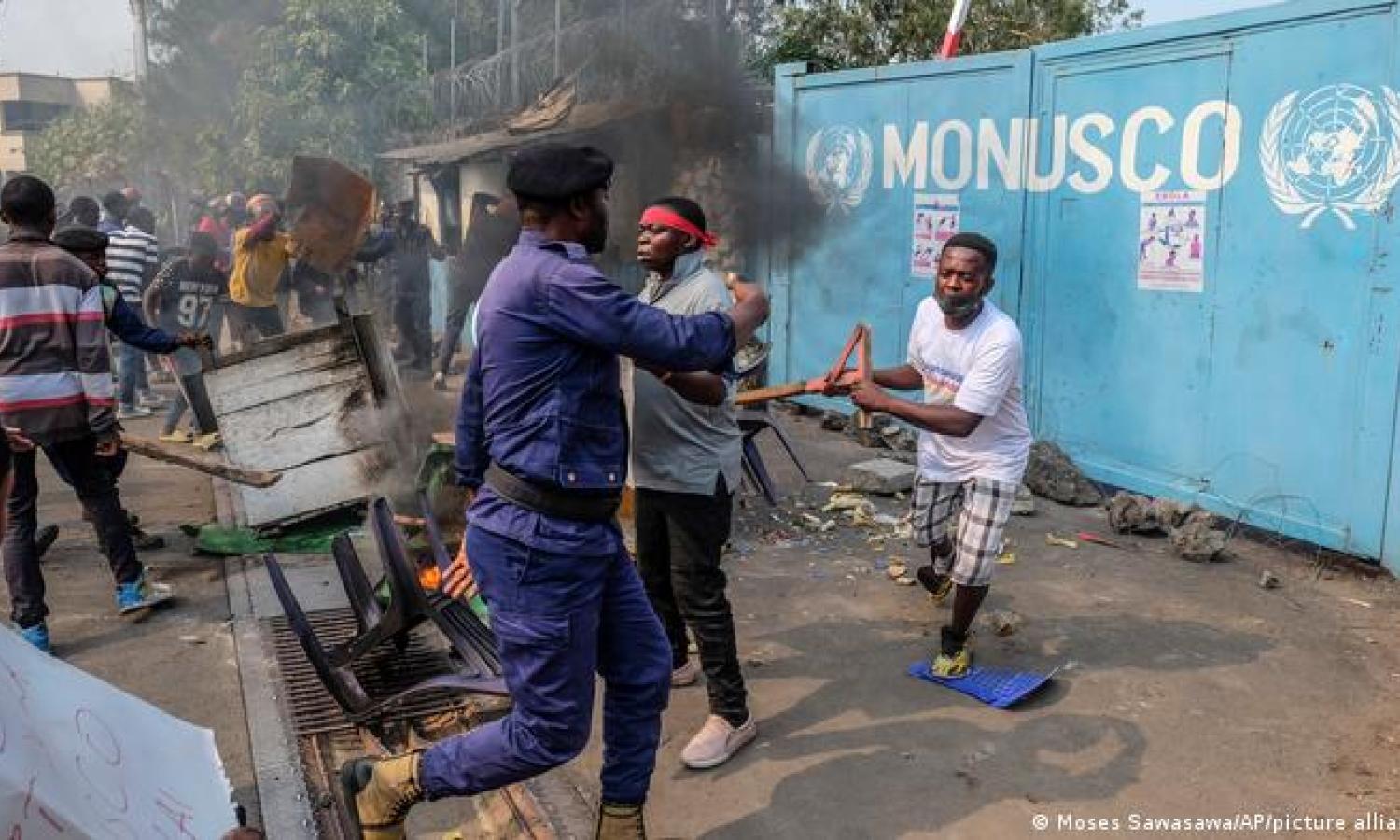 Photo de manifestation anti MONUSCO 