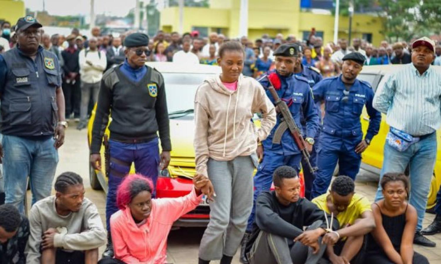 Des présumés kidnappeurs présentés à Kinshasa. 
