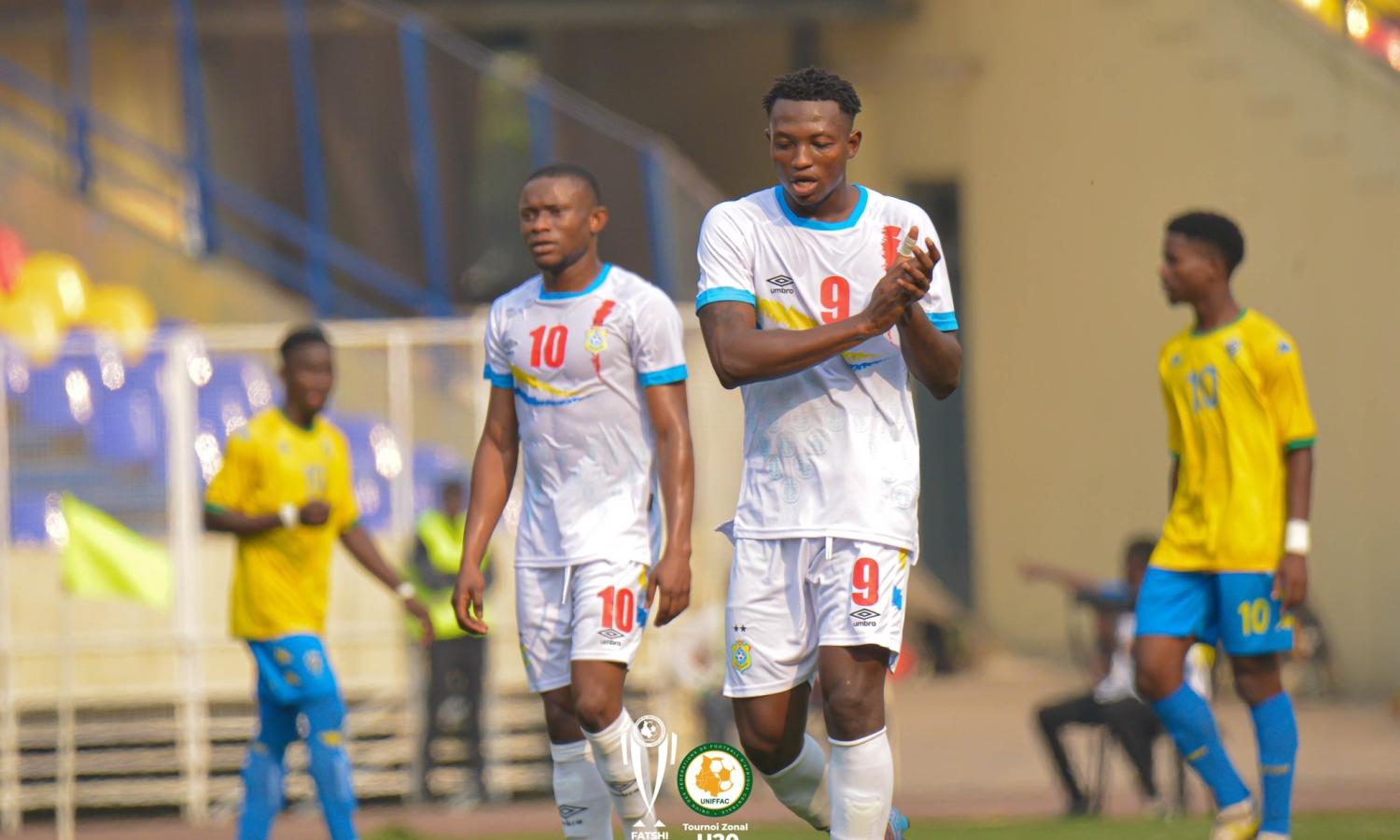 Les léopards U20 lors du match face au Gabon