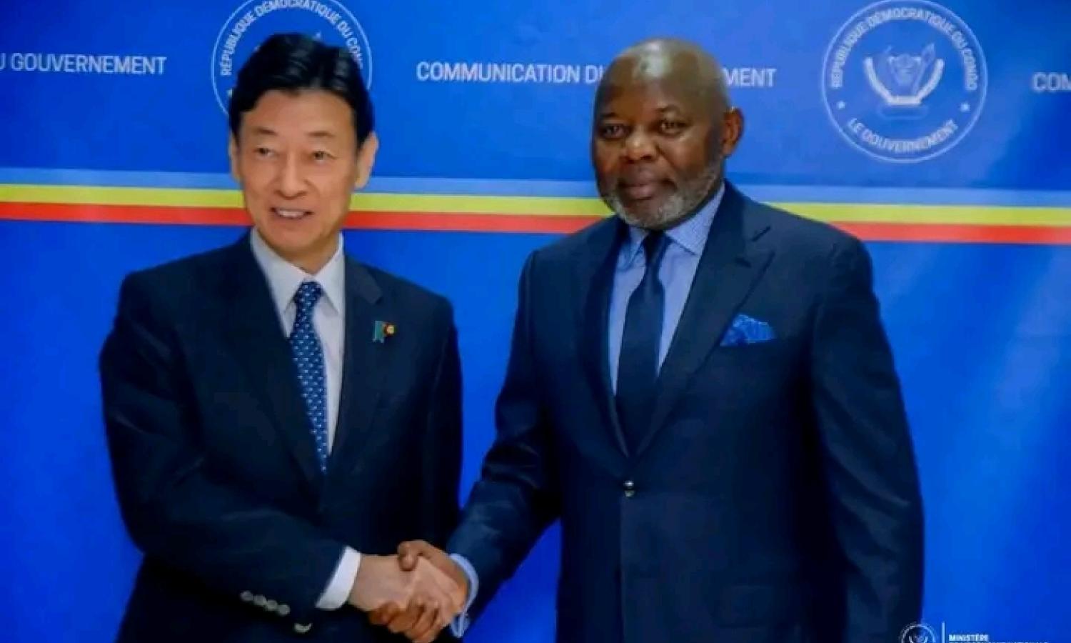Vital Kamerhe et Yasutoshi Nishimura, ministre japonais de l'économie