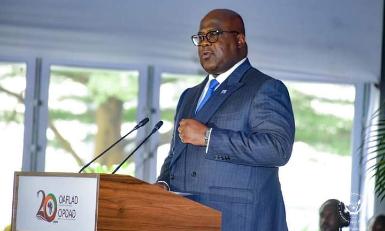 Le chef de l'état Félix-Antoine Tshisekedi Tshilombo 