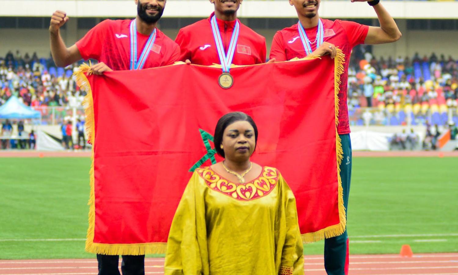 Le trio marocain, champion dans l'athlétisme