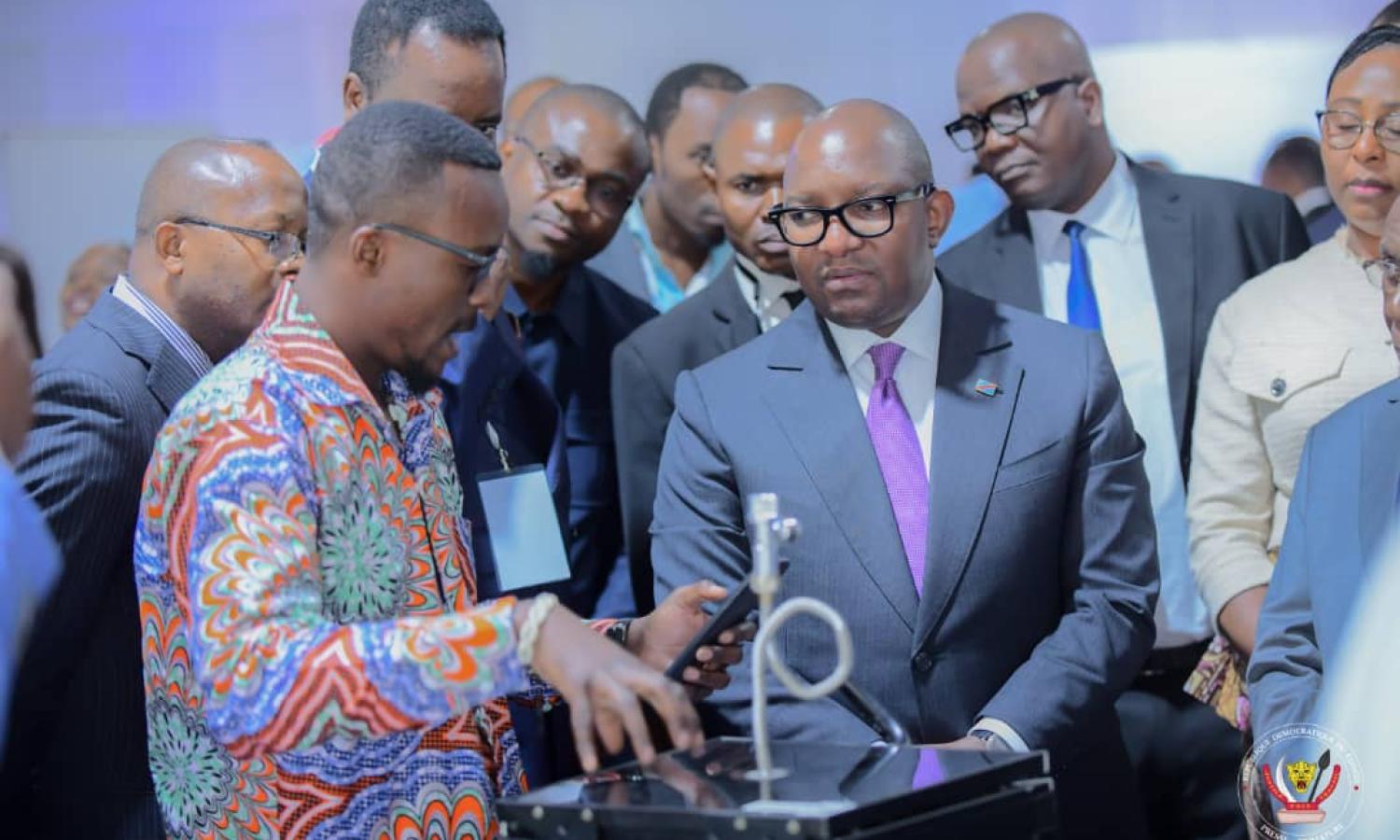 Sama Lukonde au chapiteau du palais du peuple