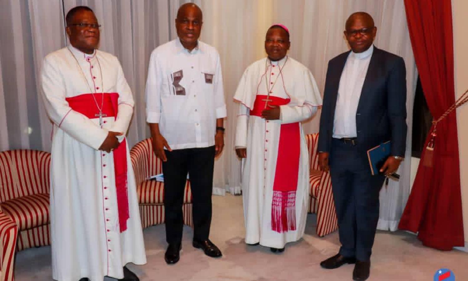 Fayulu et les évêques de la CENCO à Faden House