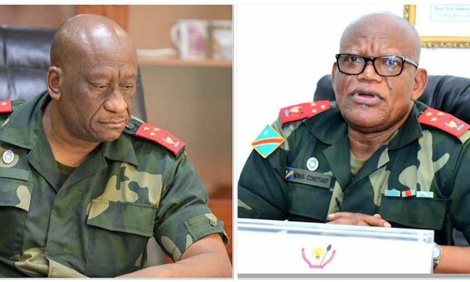 Johnny Luboya et Constant Ndima les gouverneurs militaires de l'Ituri et du Nord-Kivu 