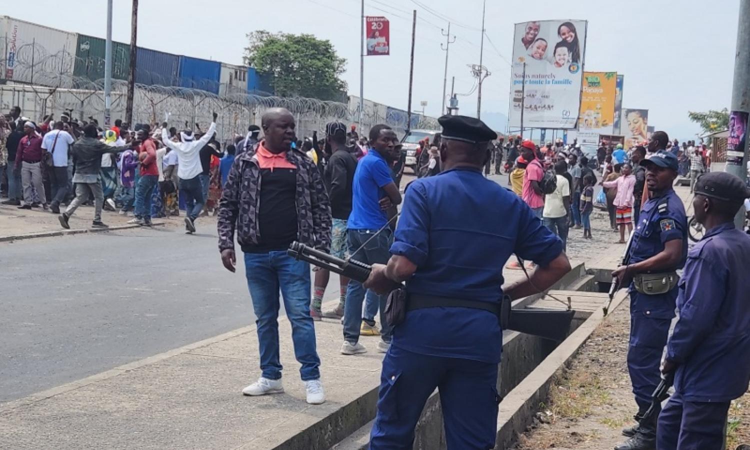Manifestation anti MONUSCO à Goma 