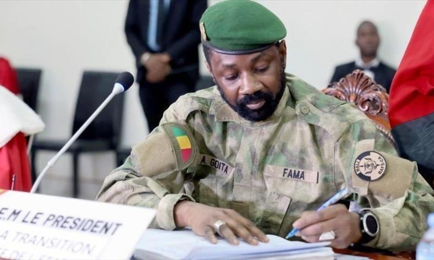 Le président malien Assimi Goïta Fama