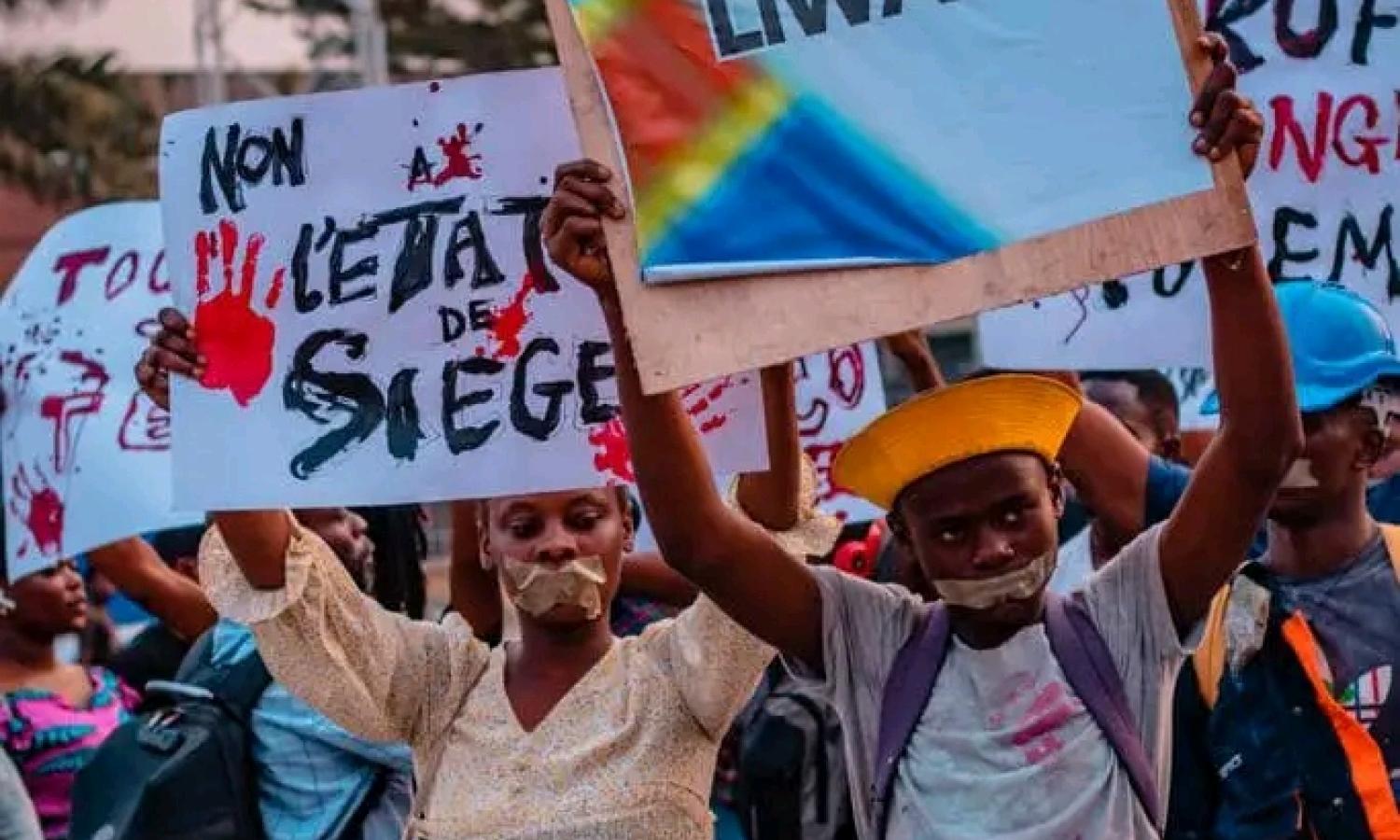 Certains politiciens et mouvements citoyens à Kinshasa-Gombe pour rendre hommage aux victimes du carnage du Goma.