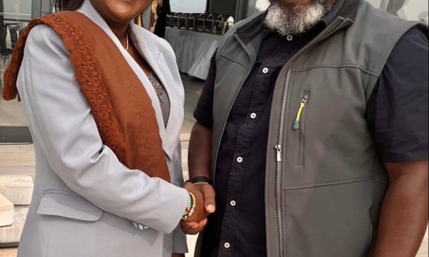 La sénatrice Francine Muyumba et Joseph Kabila, président honoraire de la RDC 
