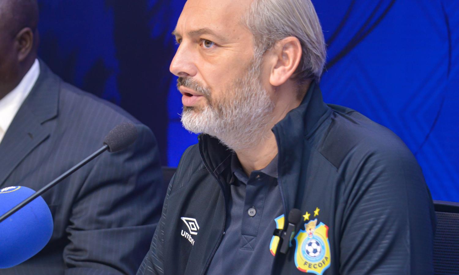 Sébastien Desabre lors de la conférence de presse ce 08 septembre à Kinshasa 