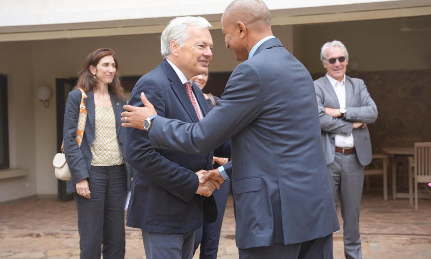 Didier Reynders et Moïse Katumbi 