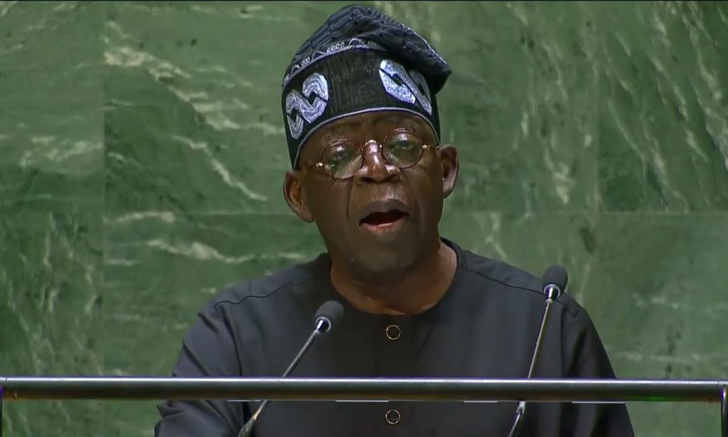 Le président nigérian Tinubu Bola 