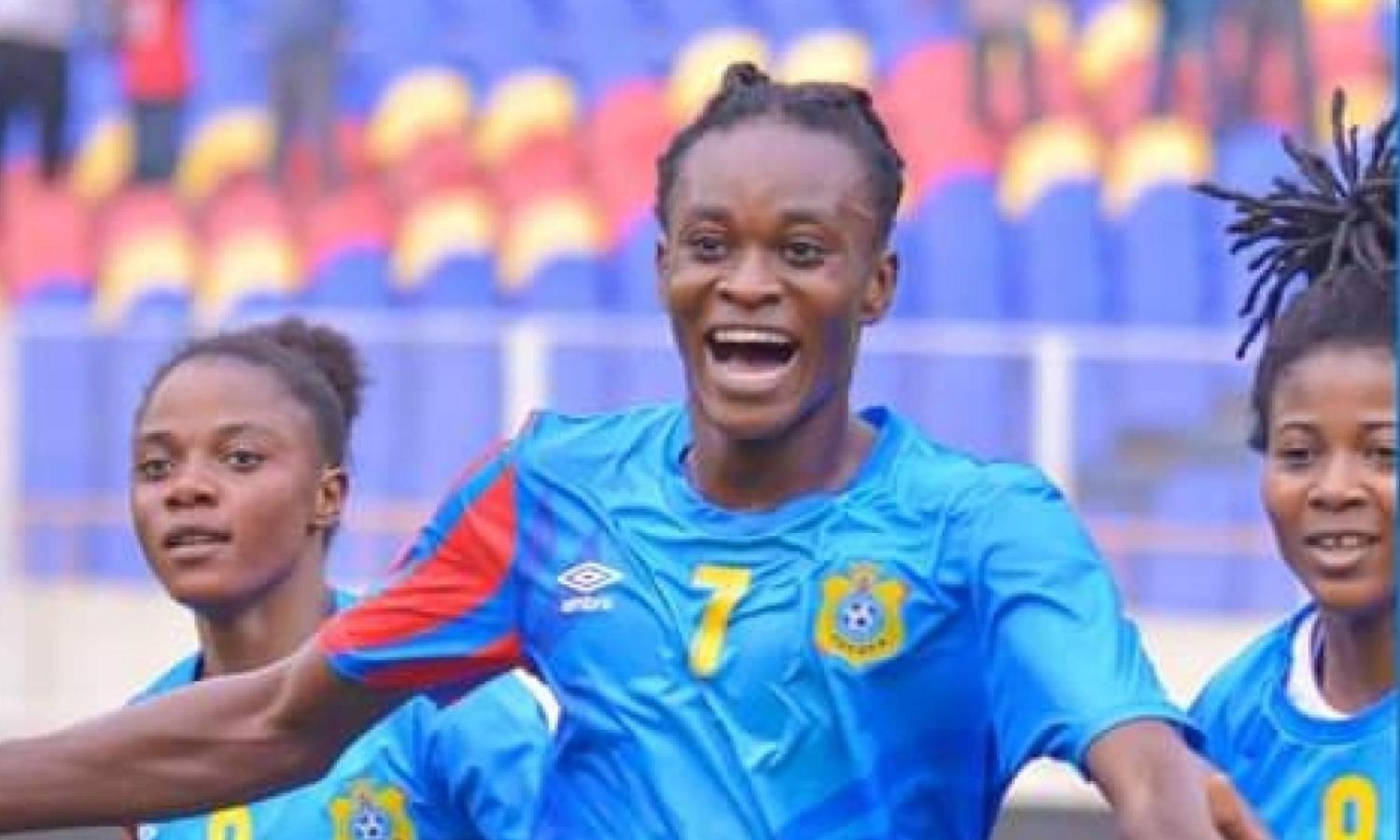Naomie Kabakaba lors de la rencontre avec le Bénin 