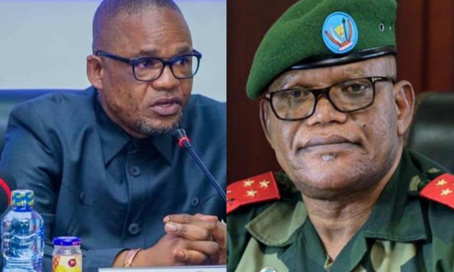 Peter Kazadi et Constant Ndima, VPM intérieur et gouverneur du Nord-Kivu 