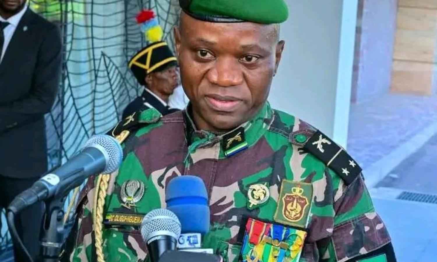Brice Oligui, président de la transition du Gabon à Kinshasa