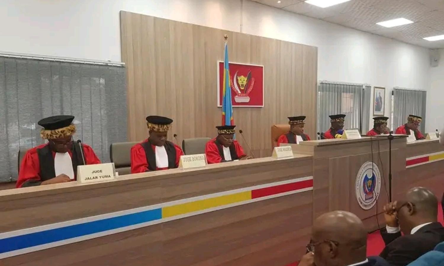 Photo d'illustration d'une audience de la Cour Constitutionnelle 