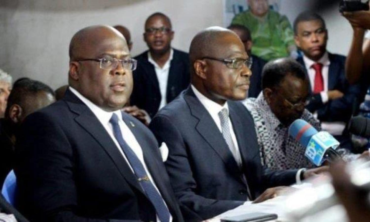 Photo d'illustration Félix Tshisekedi et Martin Fayulu 