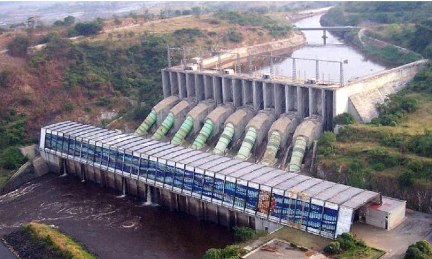 Barrage d'Inga, photo tirée sur Google