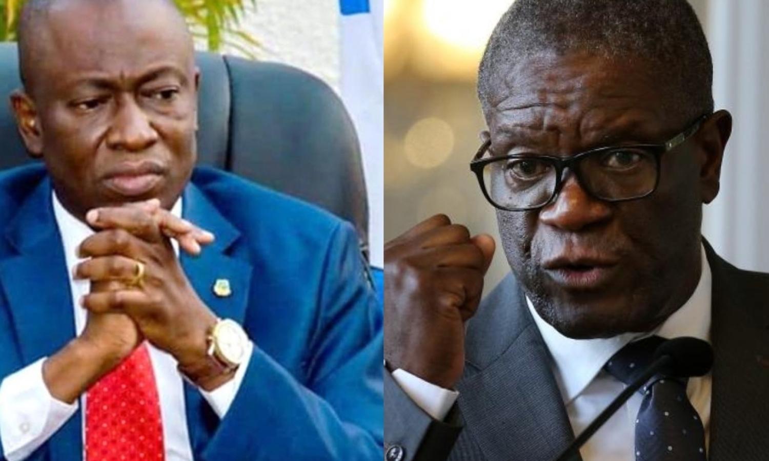 Augustin Kabuya et le docteur Denis Mukwege 