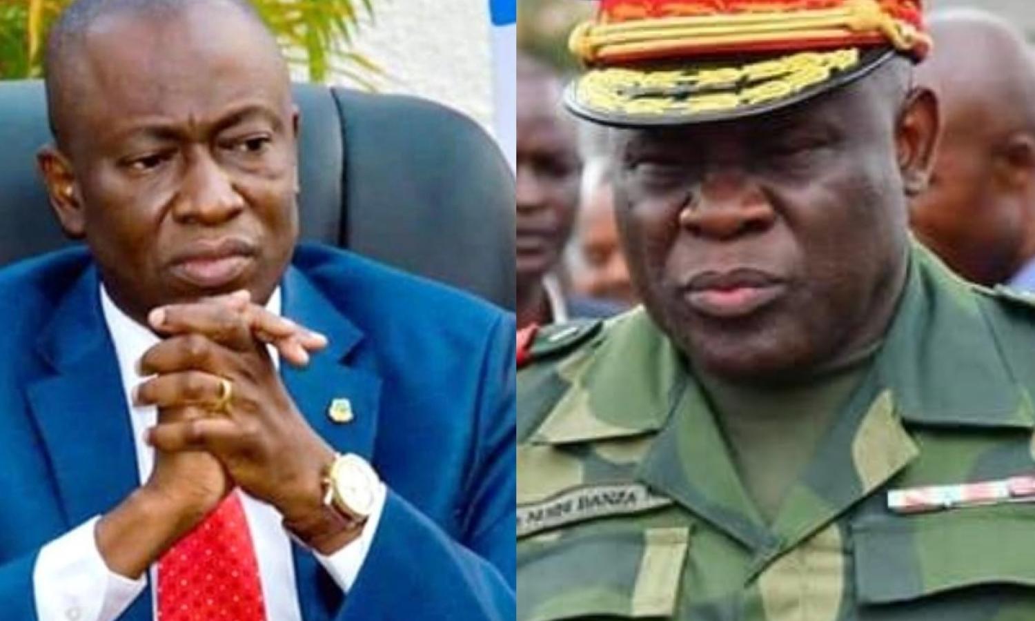 Augustin Kabuya et le général John Numbi 