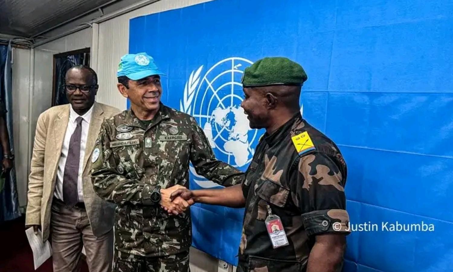 Le porte-parole du gouverneur militaire du Nord-Kivu et le commandant de force de la Monusco
