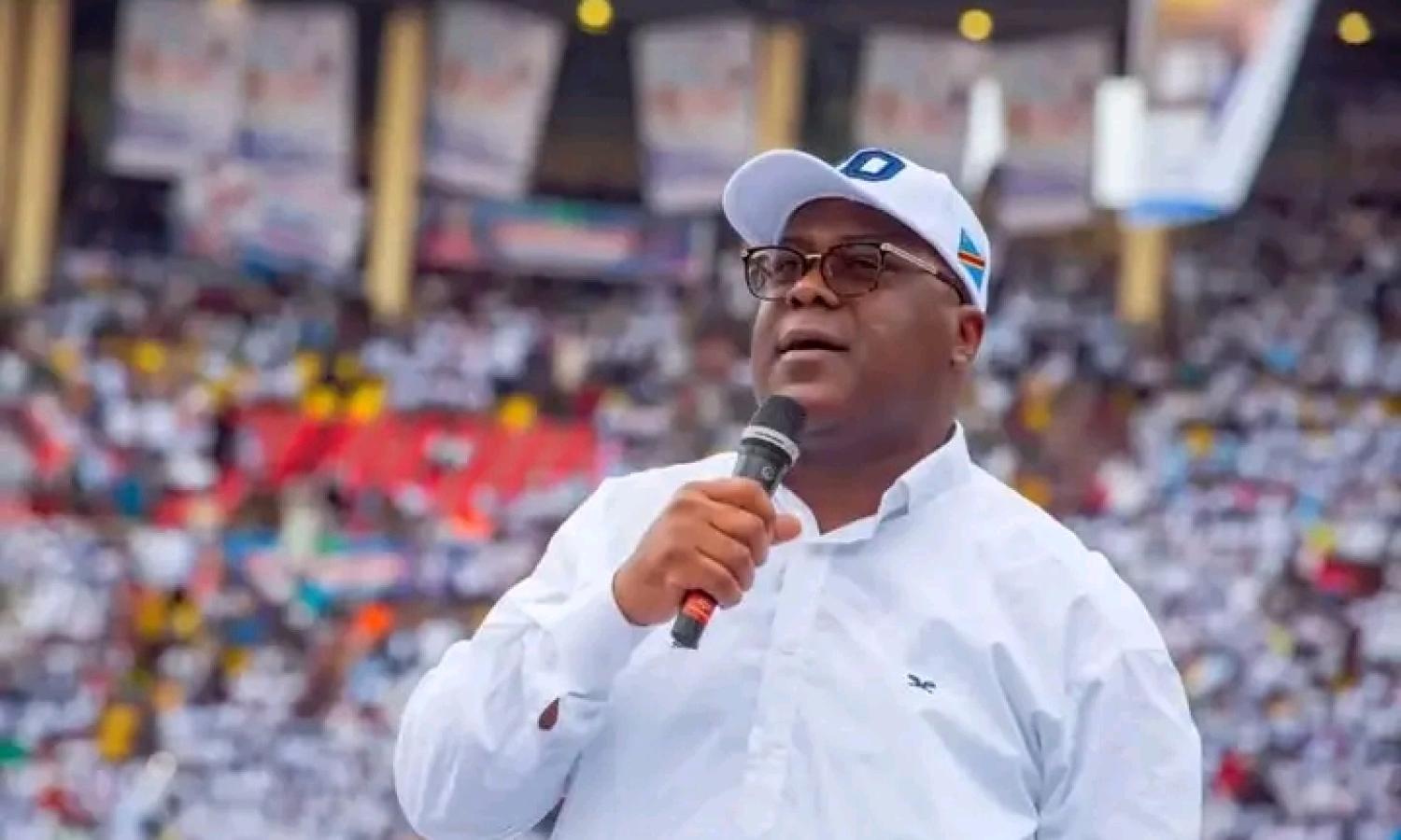 Félix Tshisekedi au stade de Martyrs de la Pentecôte