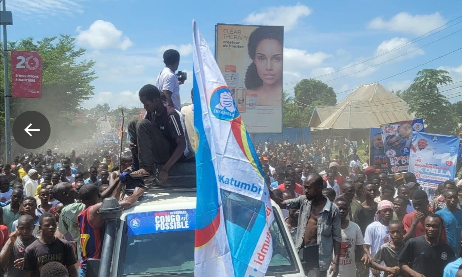 Photo d'illustration du cortège de Moïse Katumbi 