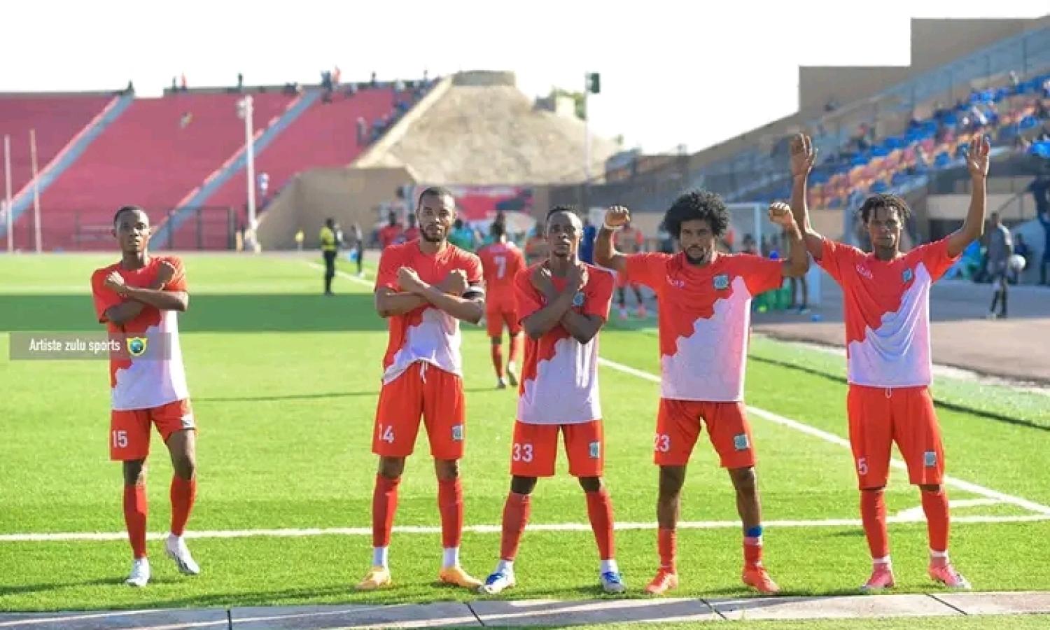 Les joueurs du Daring Club Motema Pembe 