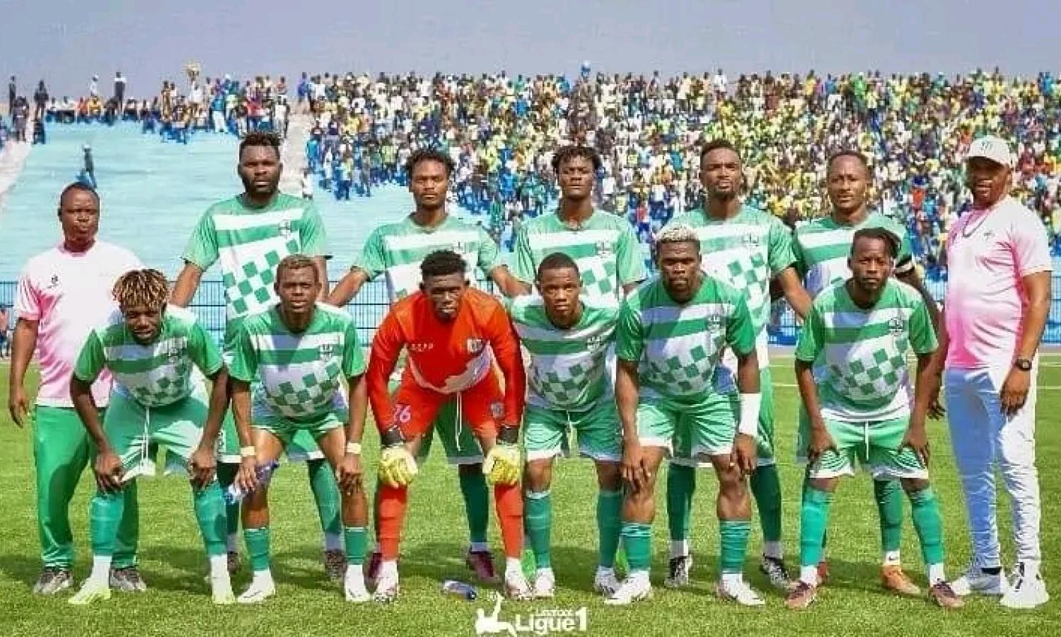 L'équipe de DCMP contre Vita club le 24 janvier au stade Tata Raphaël 