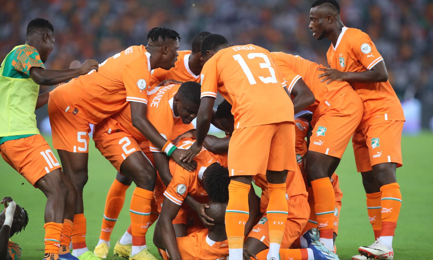 Les joueurs ivoiriens 