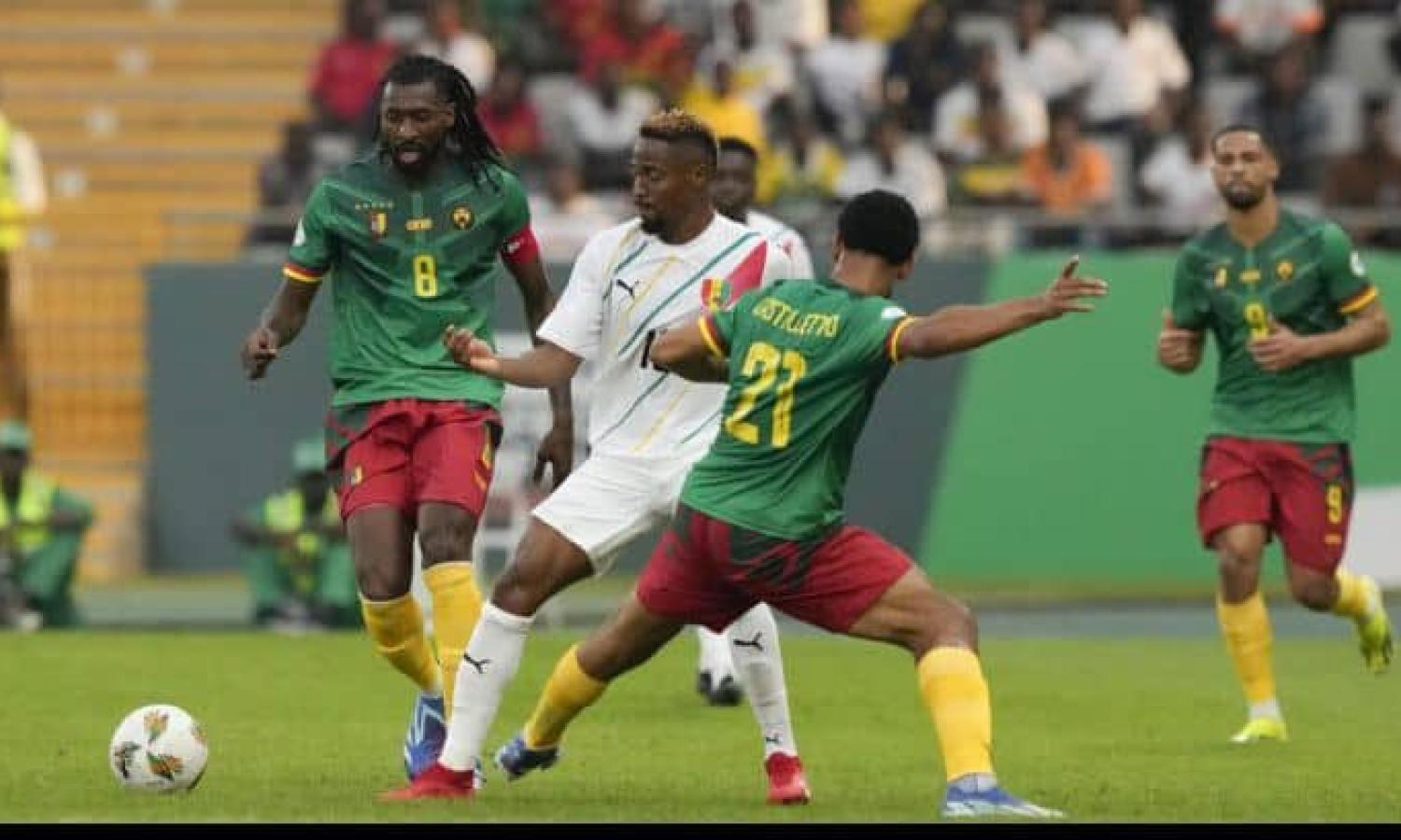 Cameroun vs Guinée au stade de Yamoussoukro 