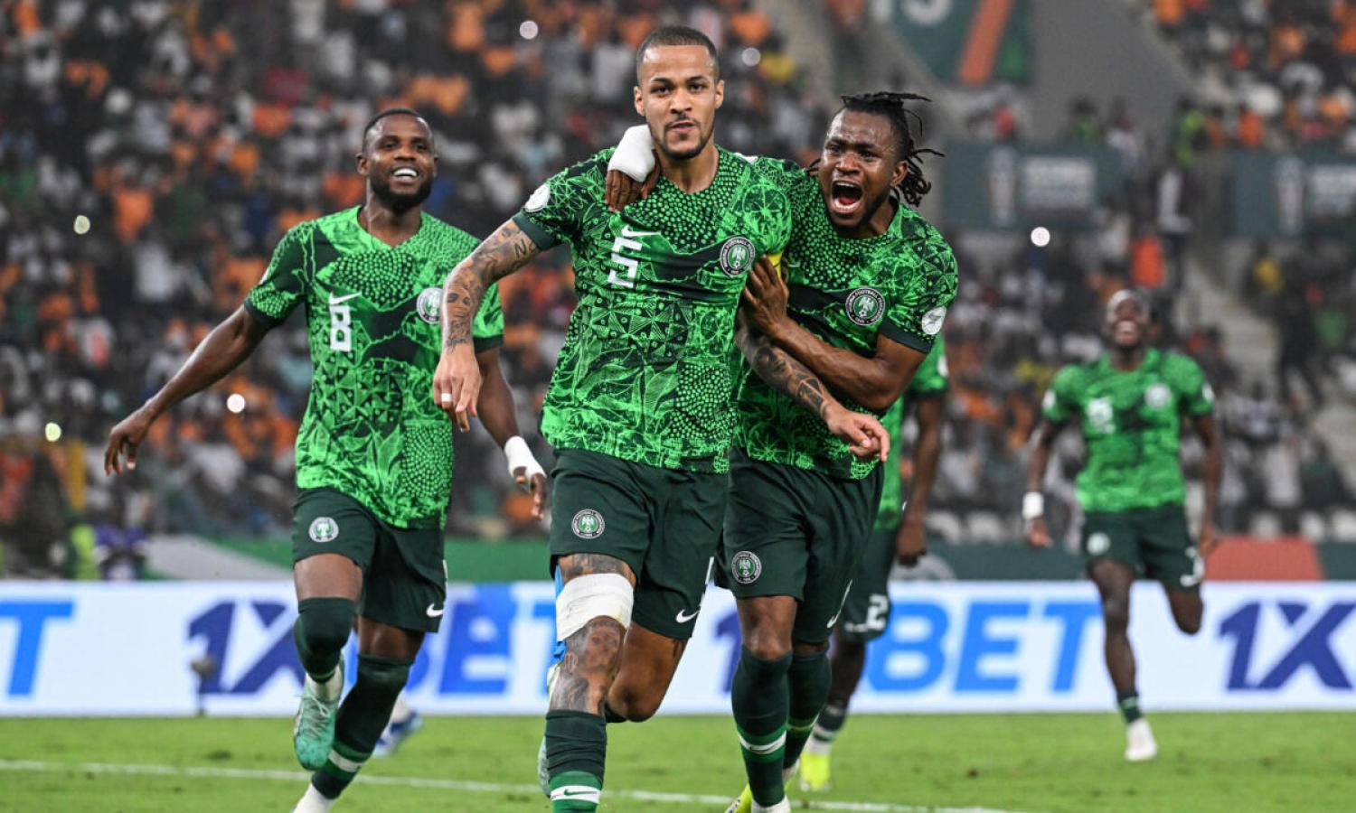 Les joueurs Nigérians 