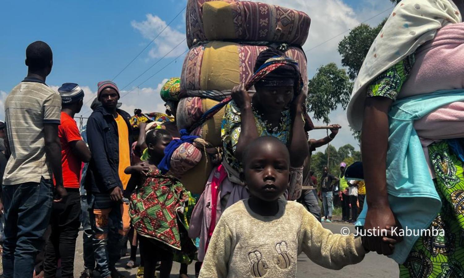 Les déplacés de guerre. Photo prise par Justin Kibumba 