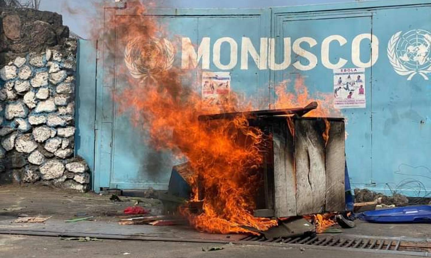 Manifestation anti-Monusco à Goma