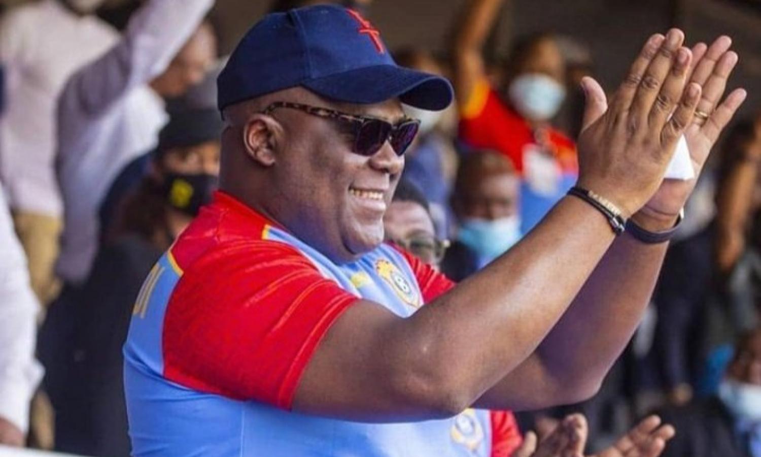 Félix lors d'un match des Léopards au Stade des Martyrs à Kinshasa 