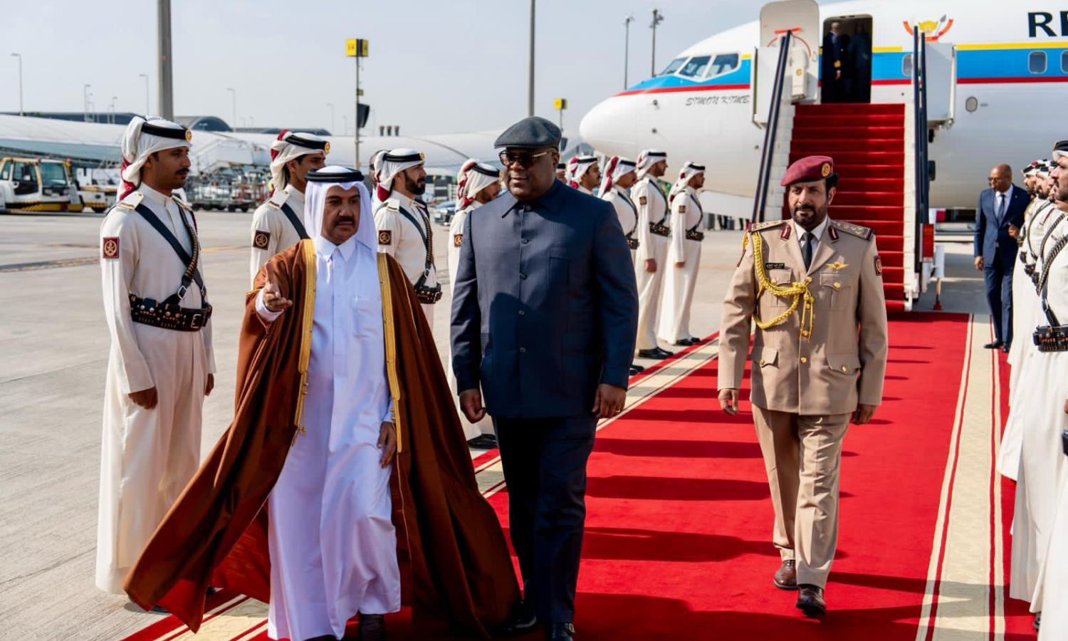 Arrivée de Tshisekedi à Doha 