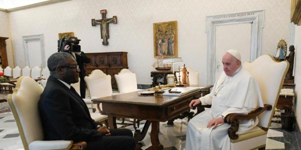 Le Pape François reçoit Denis Mukwege au Vatican 