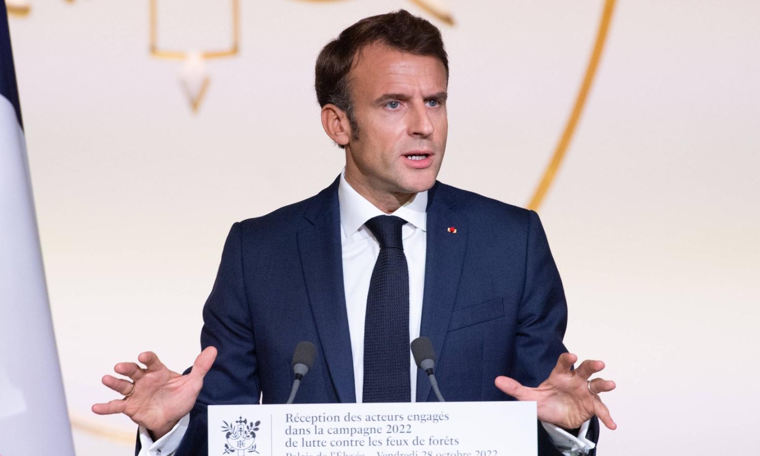 Le président français Emmanuel Macron 